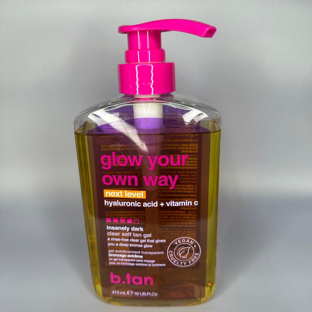 b.tan Glow Your Own Way Self Tan Gel - Pink and Yellow